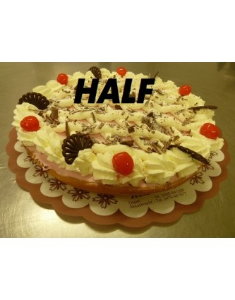 Kersen bavaroisvlaai half Kersen bavaroisvlaai half